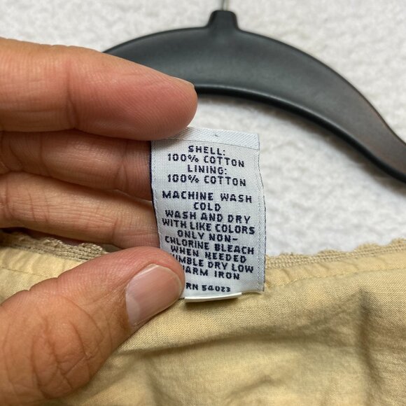 VINTAGE Gap Blouse Womens L Green Dolmal Sleeves Floral Wrap Y2K - Picture 7 of 11